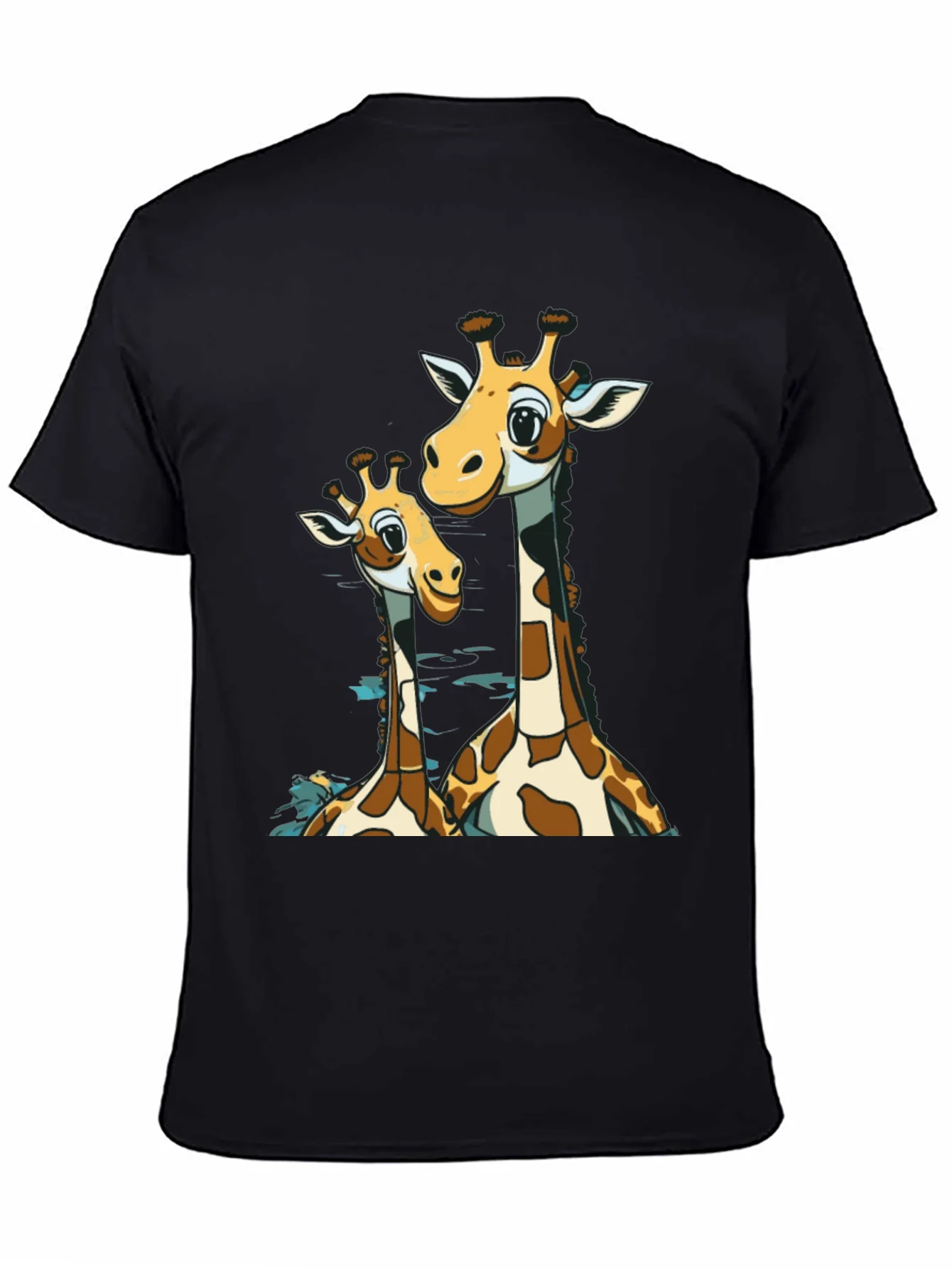 Giraffe Lover Black T-Shirt