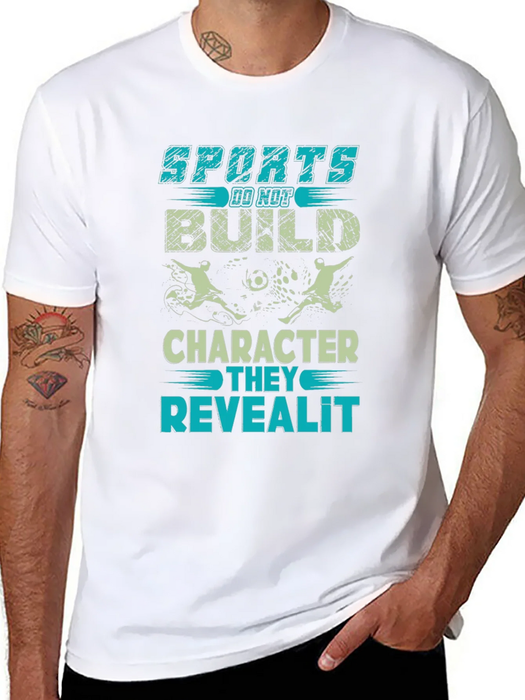 Sports Reveal Character Black Graphic Tee