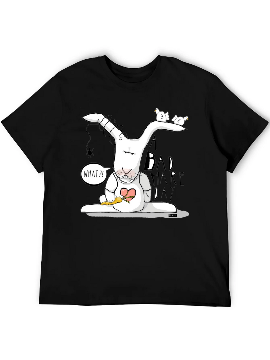 Bad Hare Day Tee - Funny Cartoon Rabbit Graphic T-Shirt