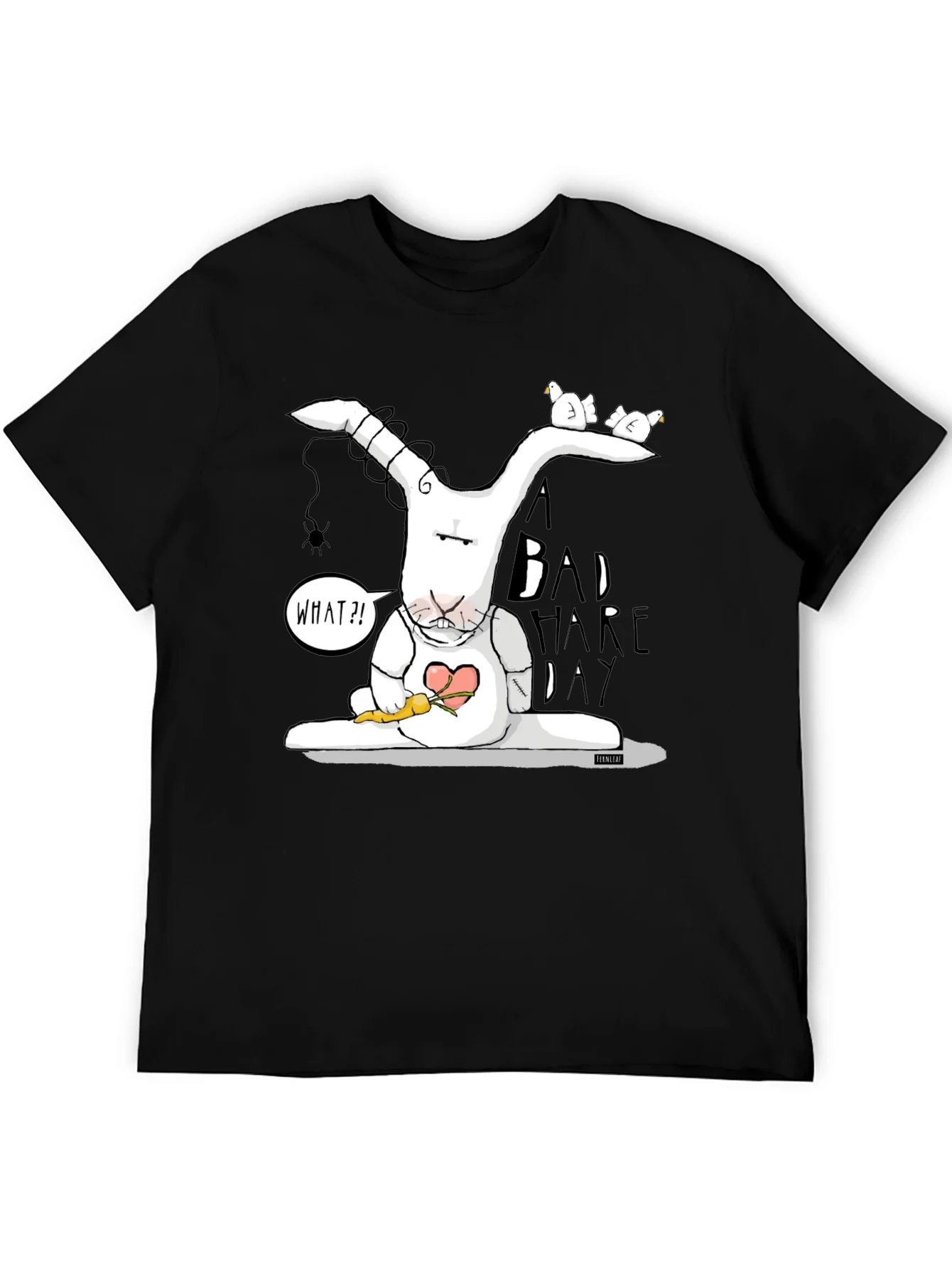 Bad Hare Day Tee - Funny Cartoon Rabbit Graphic T-Shirt