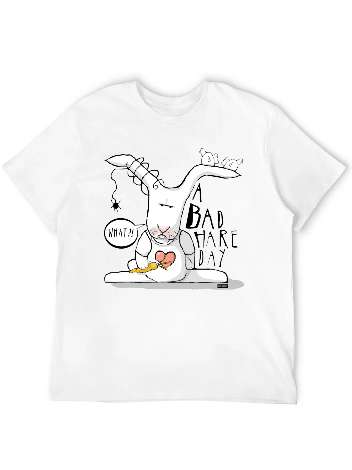 Bad Hare Day Tee - Funny Cartoon Rabbit Graphic T-Shirt