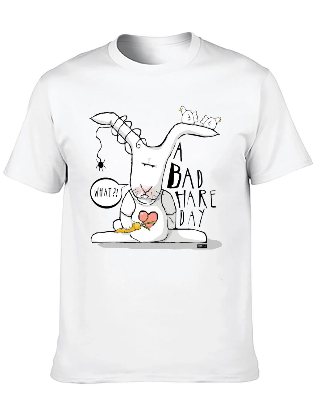 Bad Hare Day Tee - Funny Cartoon Rabbit Graphic T-Shirt