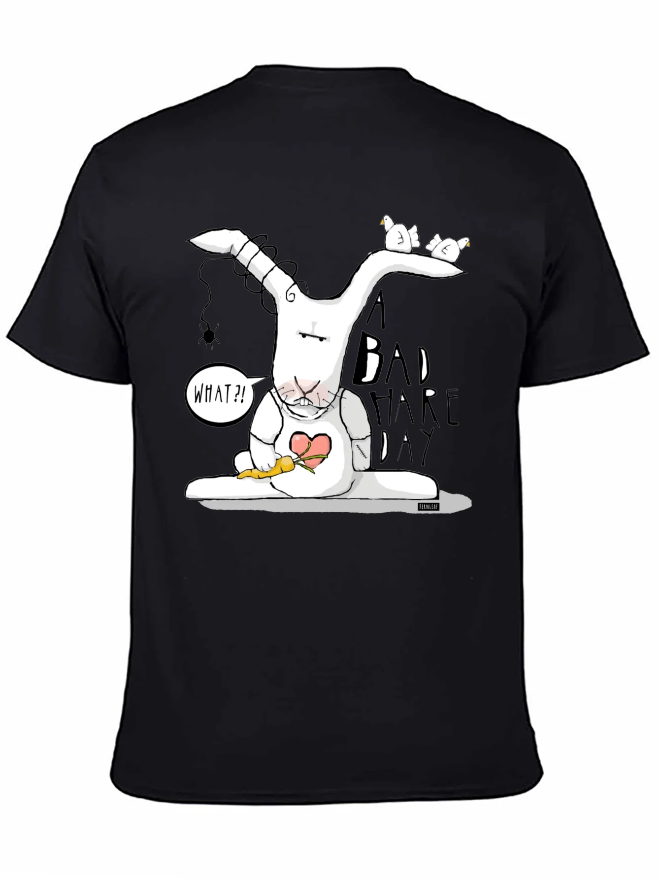 Bad Hare Day Tee - Funny Cartoon Rabbit Graphic T-Shirt