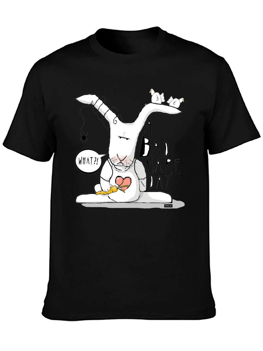 Bad Hare Day Tee - Funny Cartoon Rabbit Graphic T-Shirt
