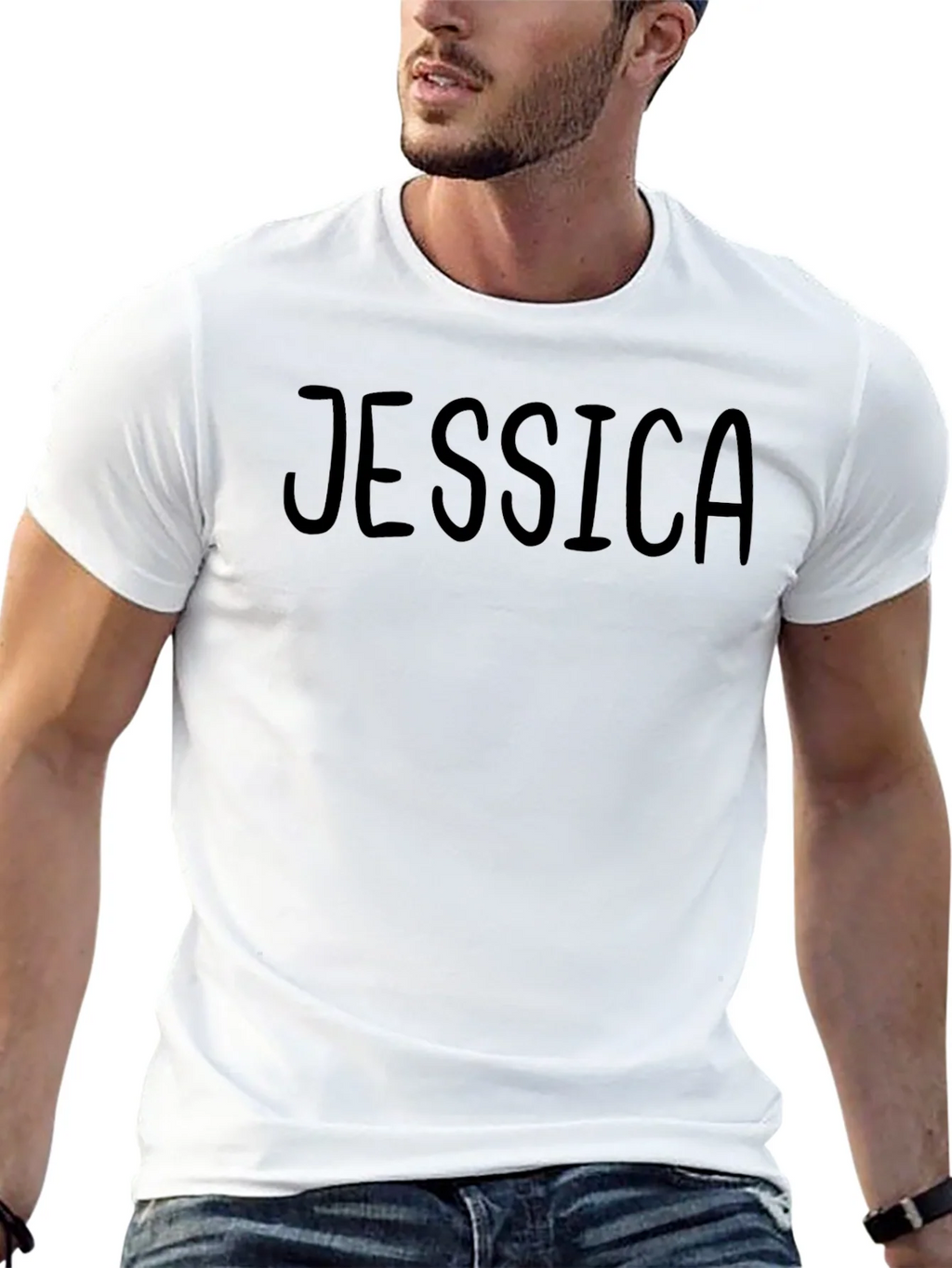 Personalized Jessica Black T-Shirt