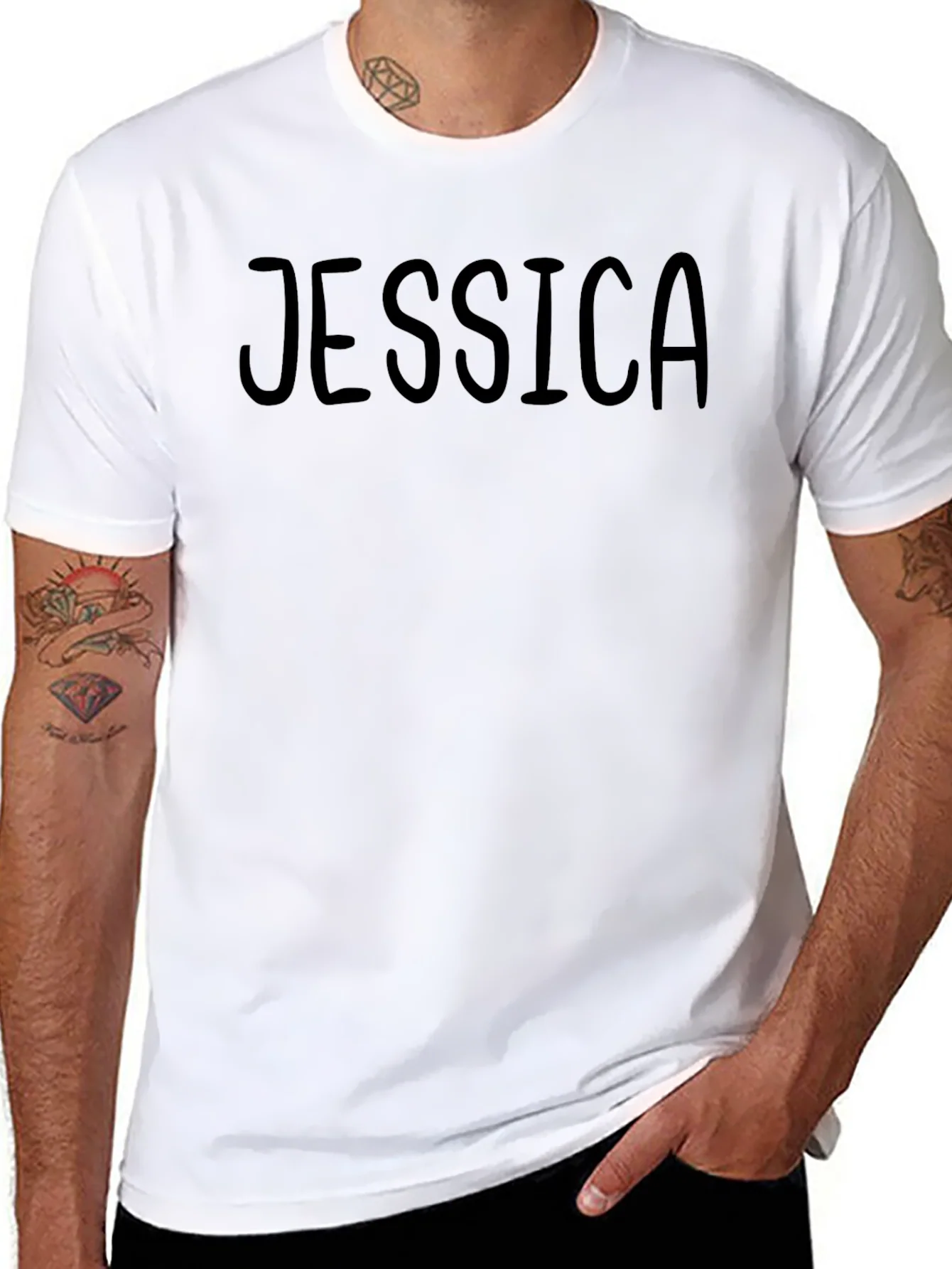 Personalized Jessica Black T-Shirt