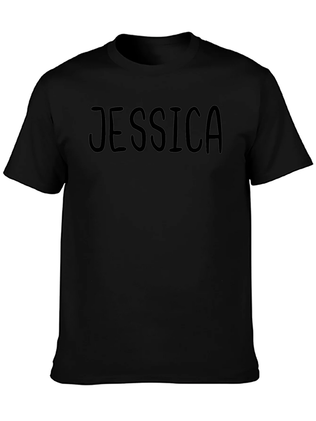 Personalized Jessica Black T-Shirt