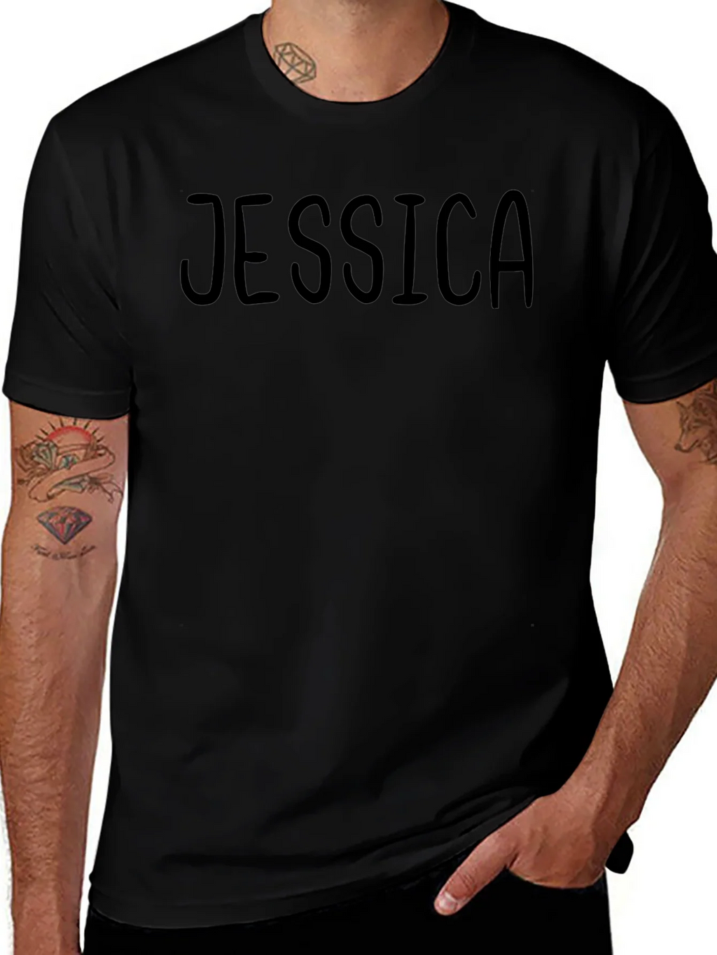 Personalized Jessica Black T-Shirt