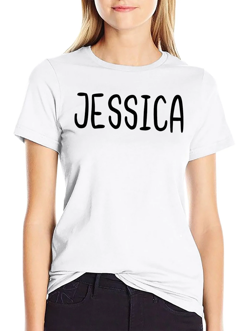 Personalized Jessica Black T-Shirt