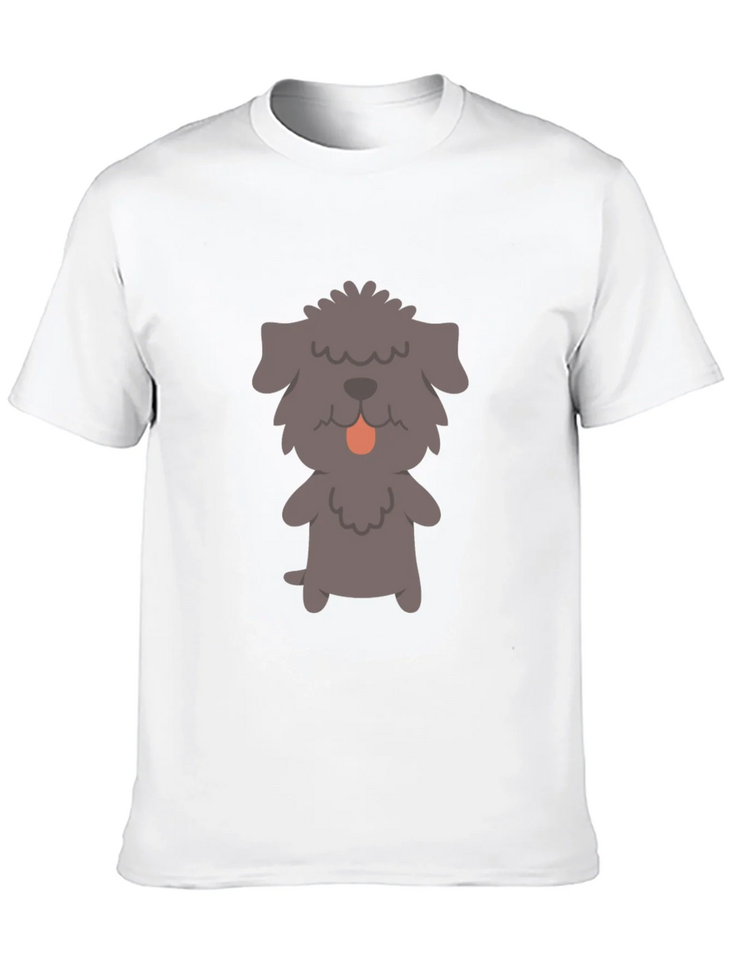 Dog Graphic T-Shirt - Black Cotton Tee
