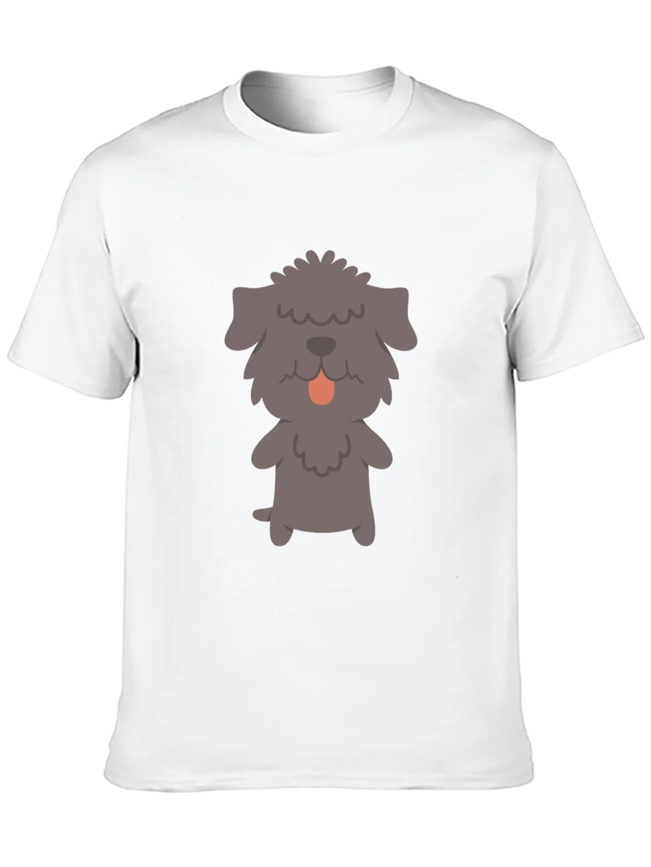Dog Graphic T-Shirt - Black Cotton Tee