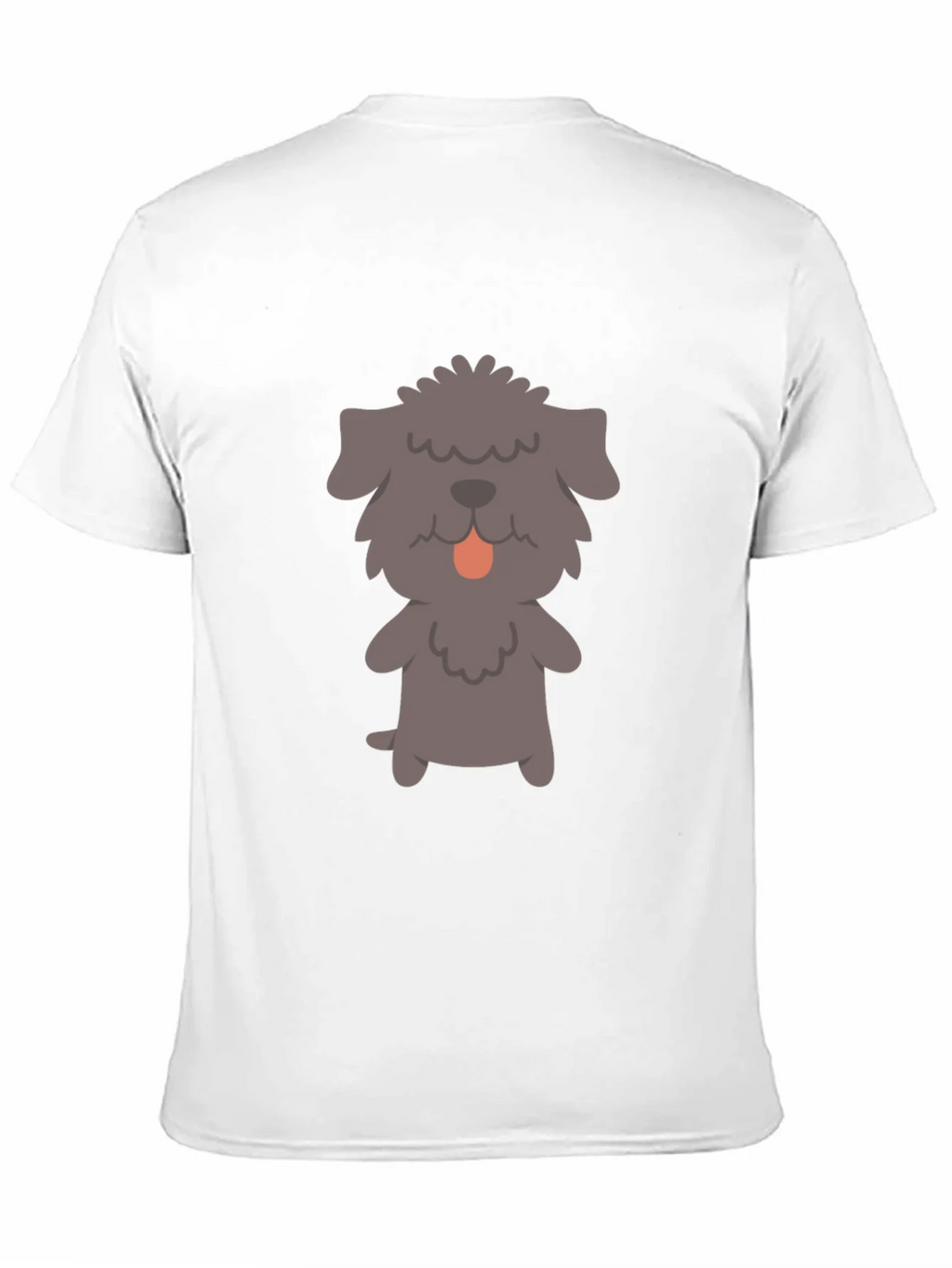 Dog Graphic T-Shirt - Black Cotton Tee