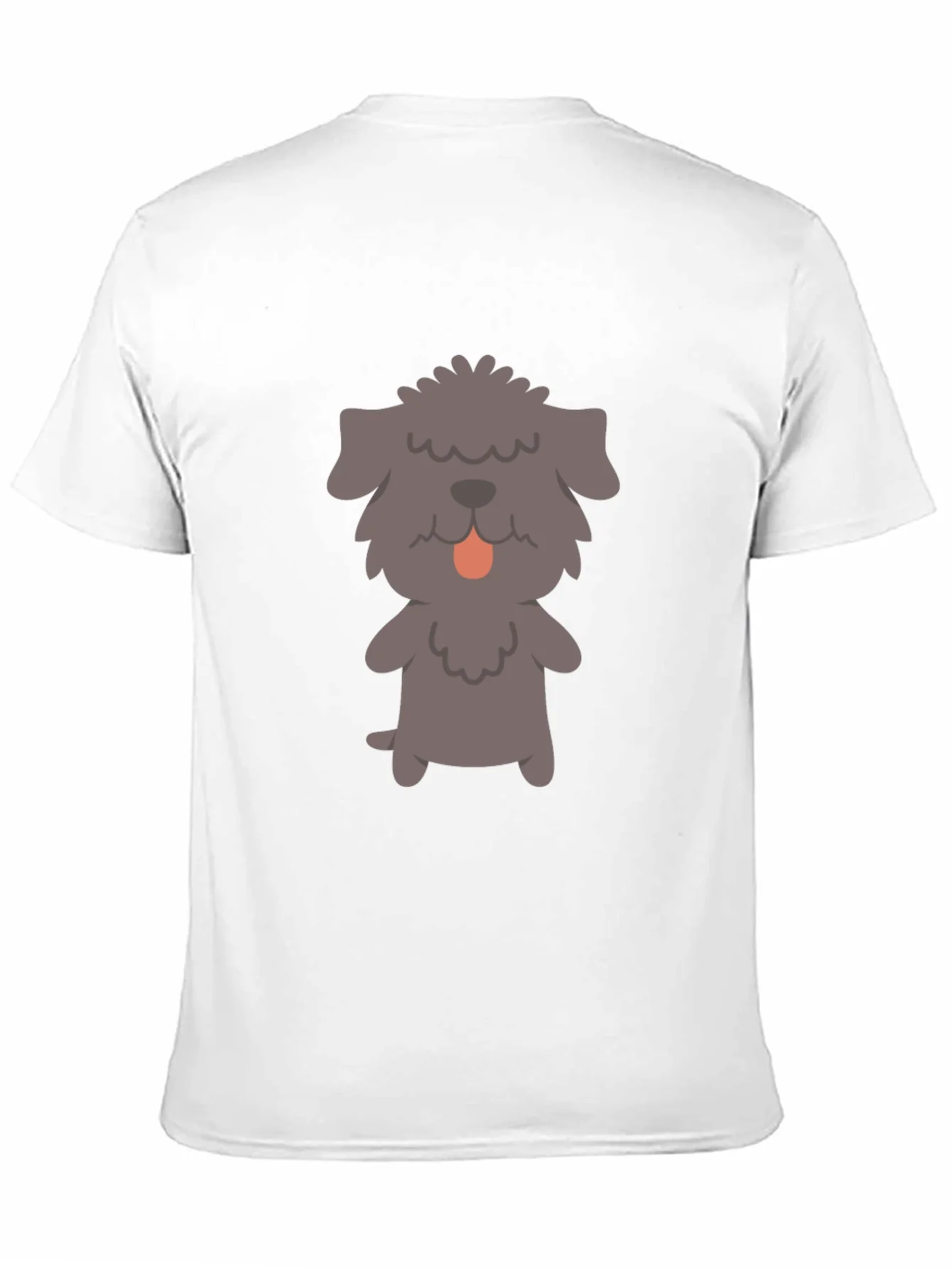 Dog Graphic T-Shirt - Black Cotton Tee