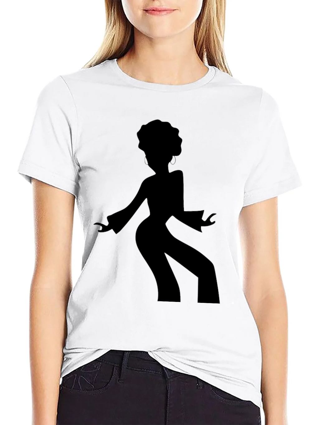 Retro Disco Dancer Black T-Shirt