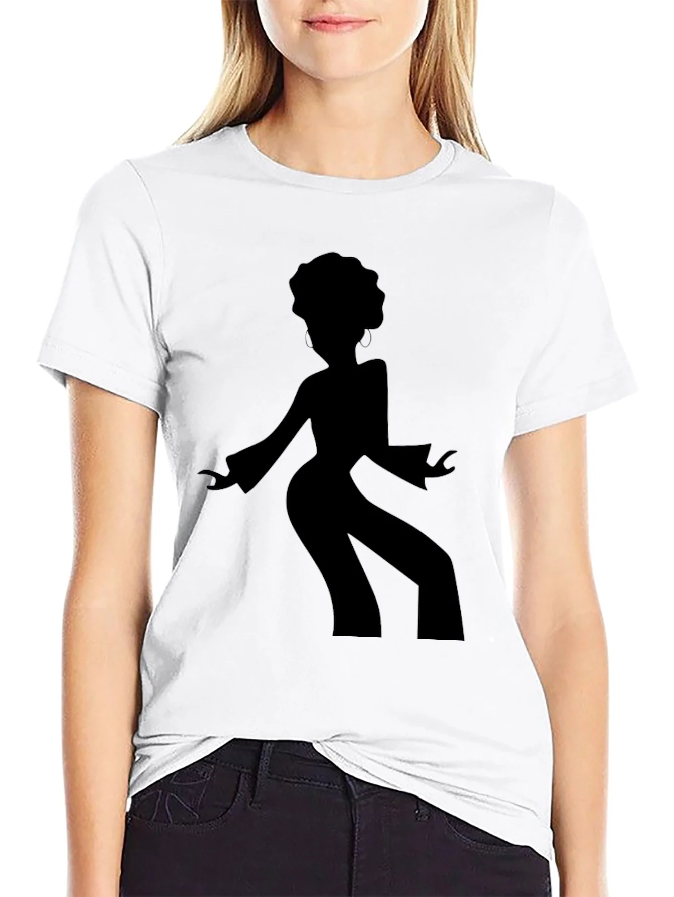 Retro Disco Dancer Black T-Shirt