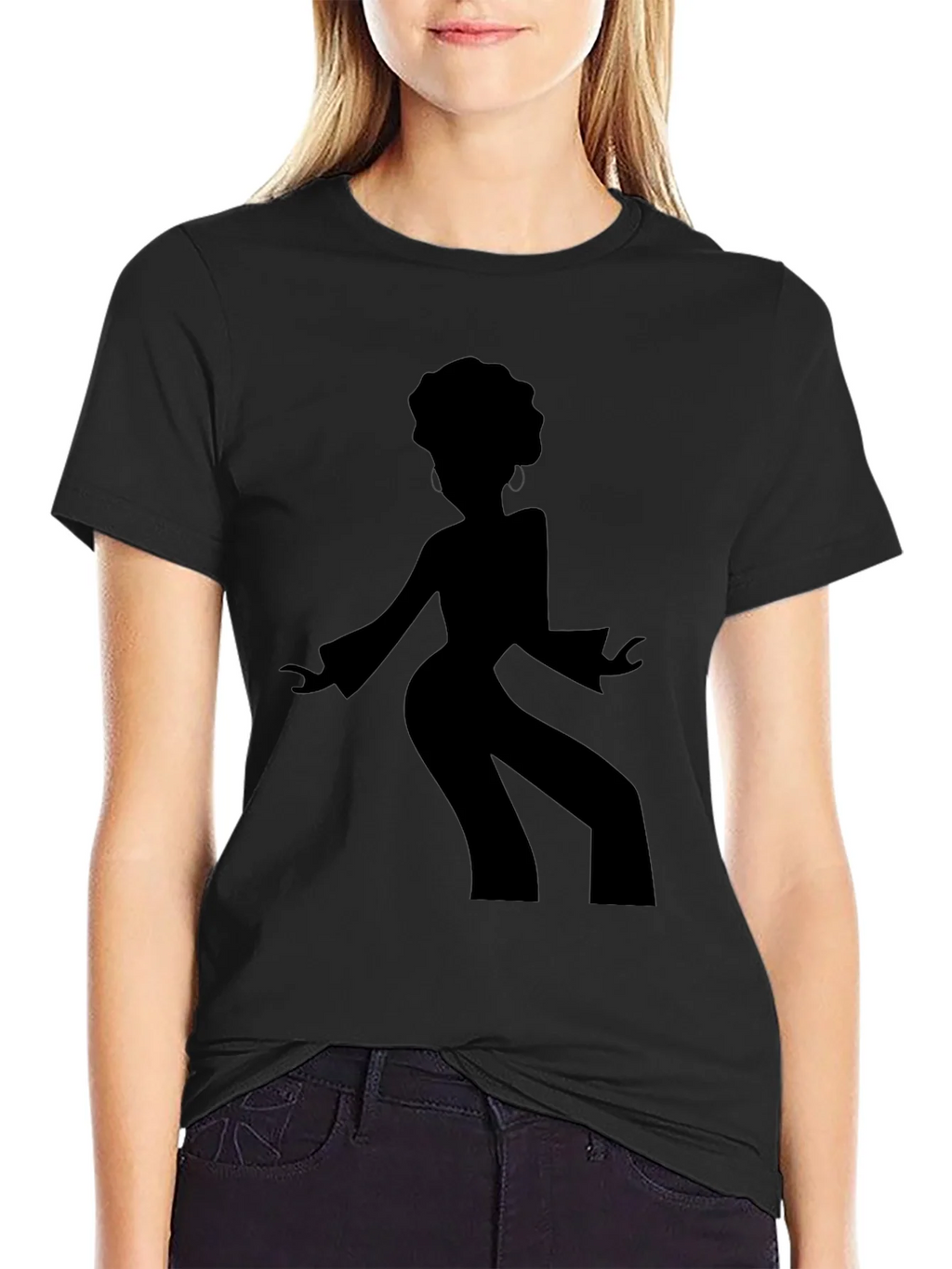 Retro Disco Dancer Black T-Shirt