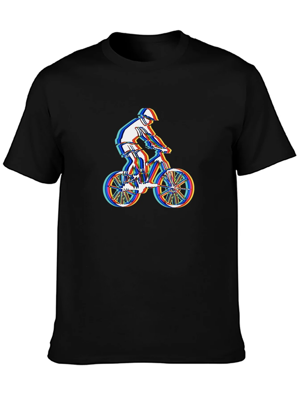 Mountain Biker Graphic Tee - Stylish Black T-Shirt