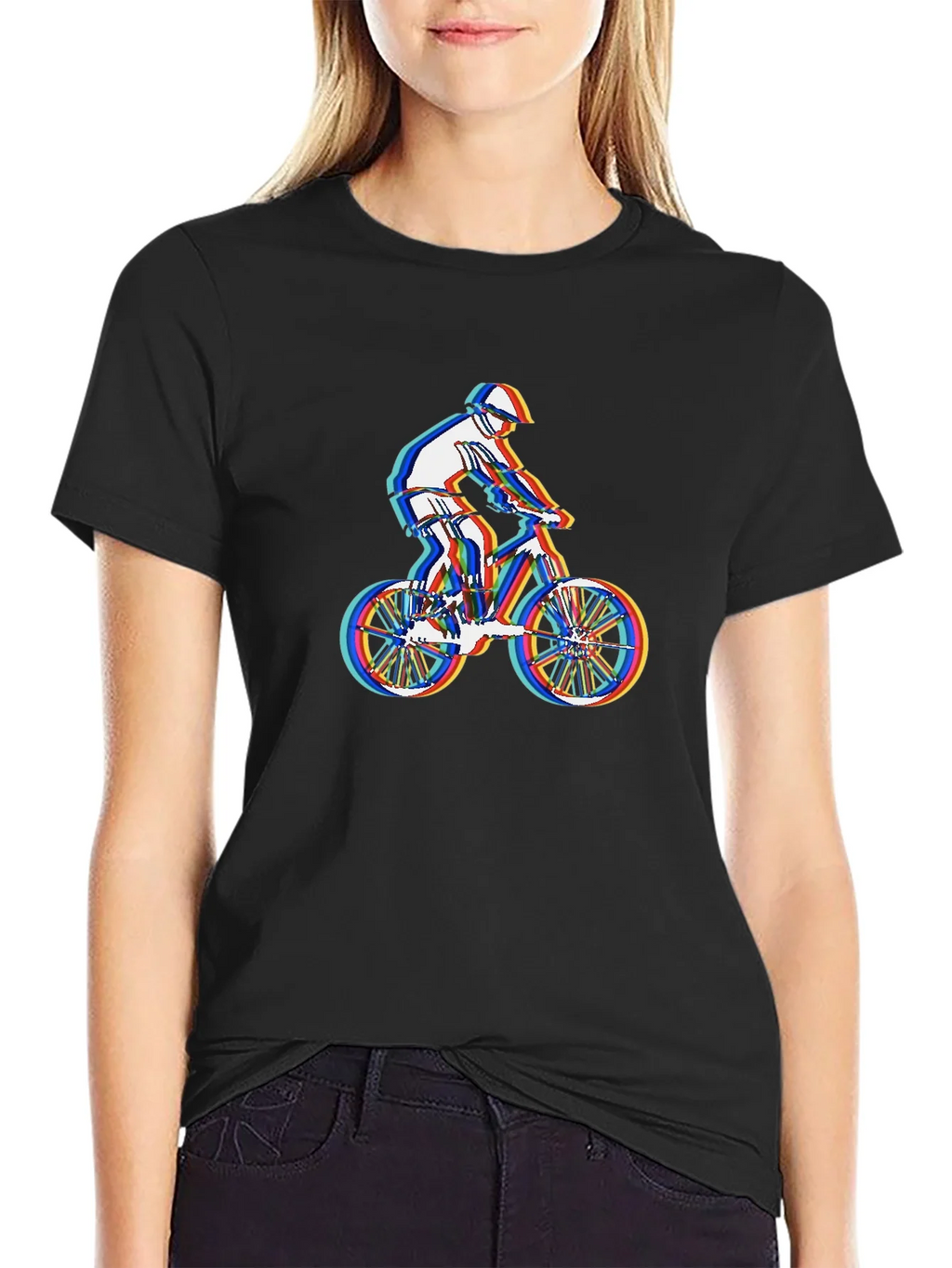 Mountain Biker Graphic Tee - Stylish Black T-Shirt