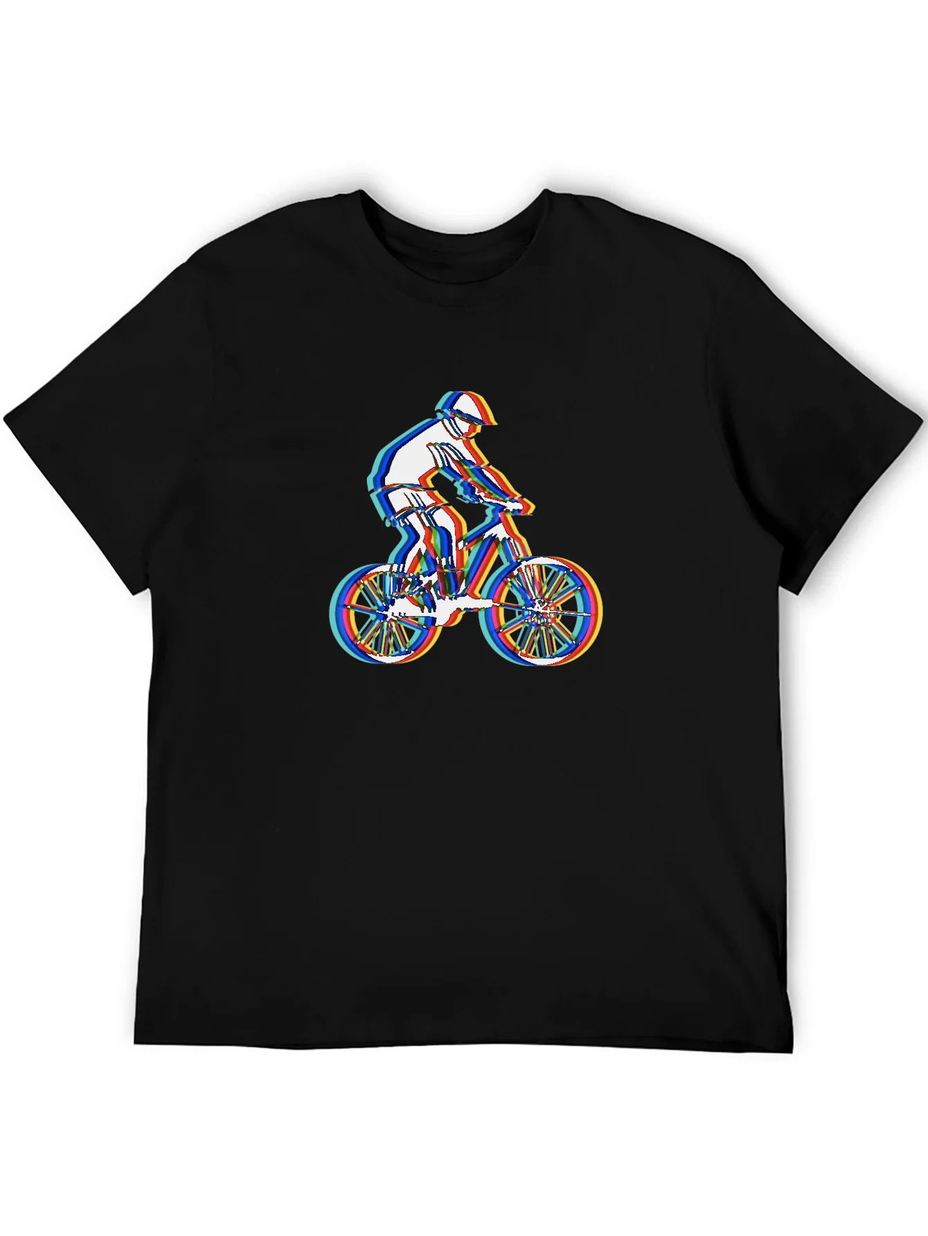 Mountain Biker Graphic Tee - Stylish Black T-Shirt