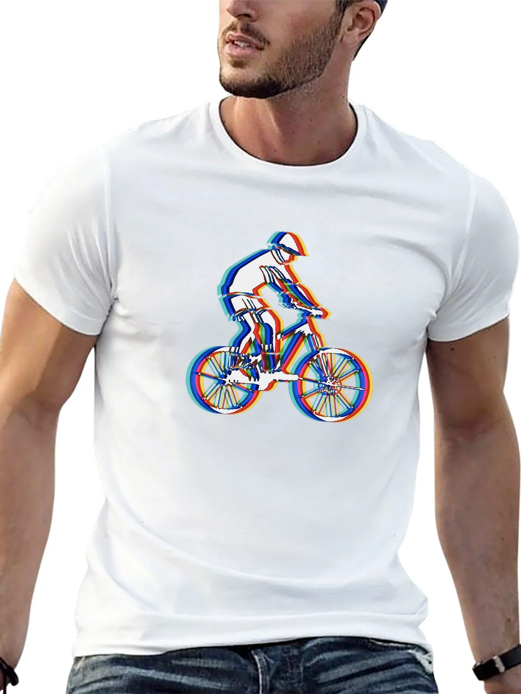Mountain Biker Graphic Tee - Stylish Black T-Shirt