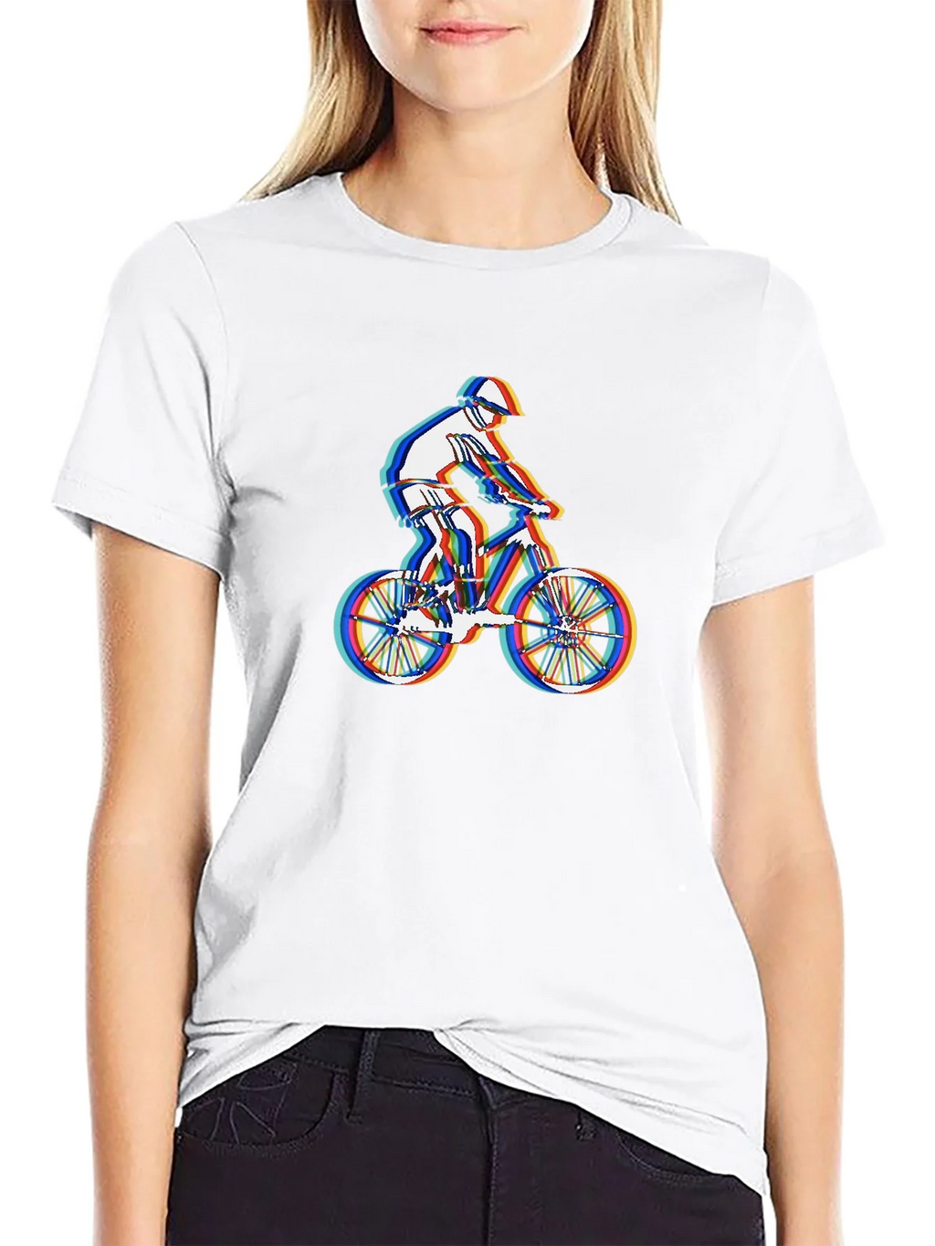 Mountain Biker Graphic Tee - Stylish Black T-Shirt