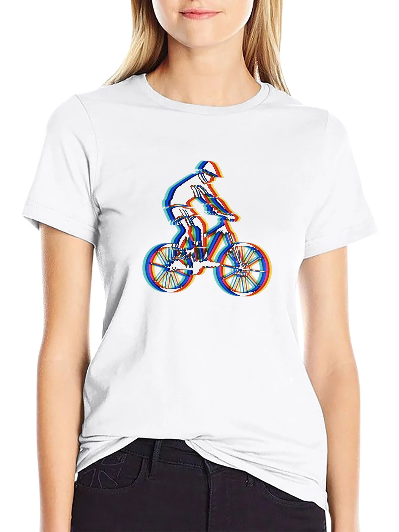 Mountain Biker Graphic Tee - Stylish Black T-Shirt