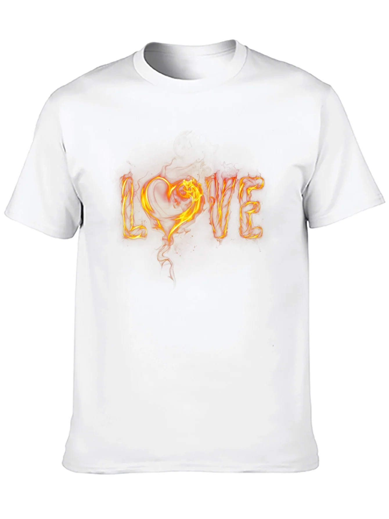 Fiery LOVE Graphic Tee - Black
