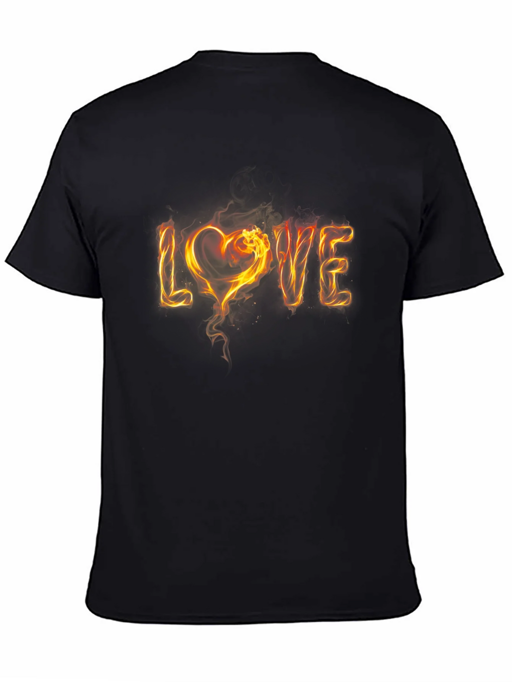 Fiery LOVE Graphic Tee - Black