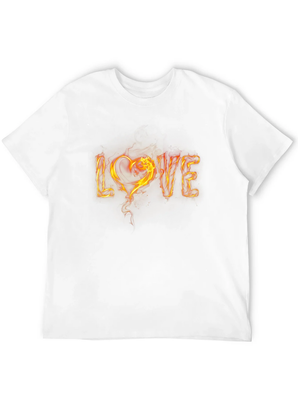 Fiery LOVE Graphic Tee - Black