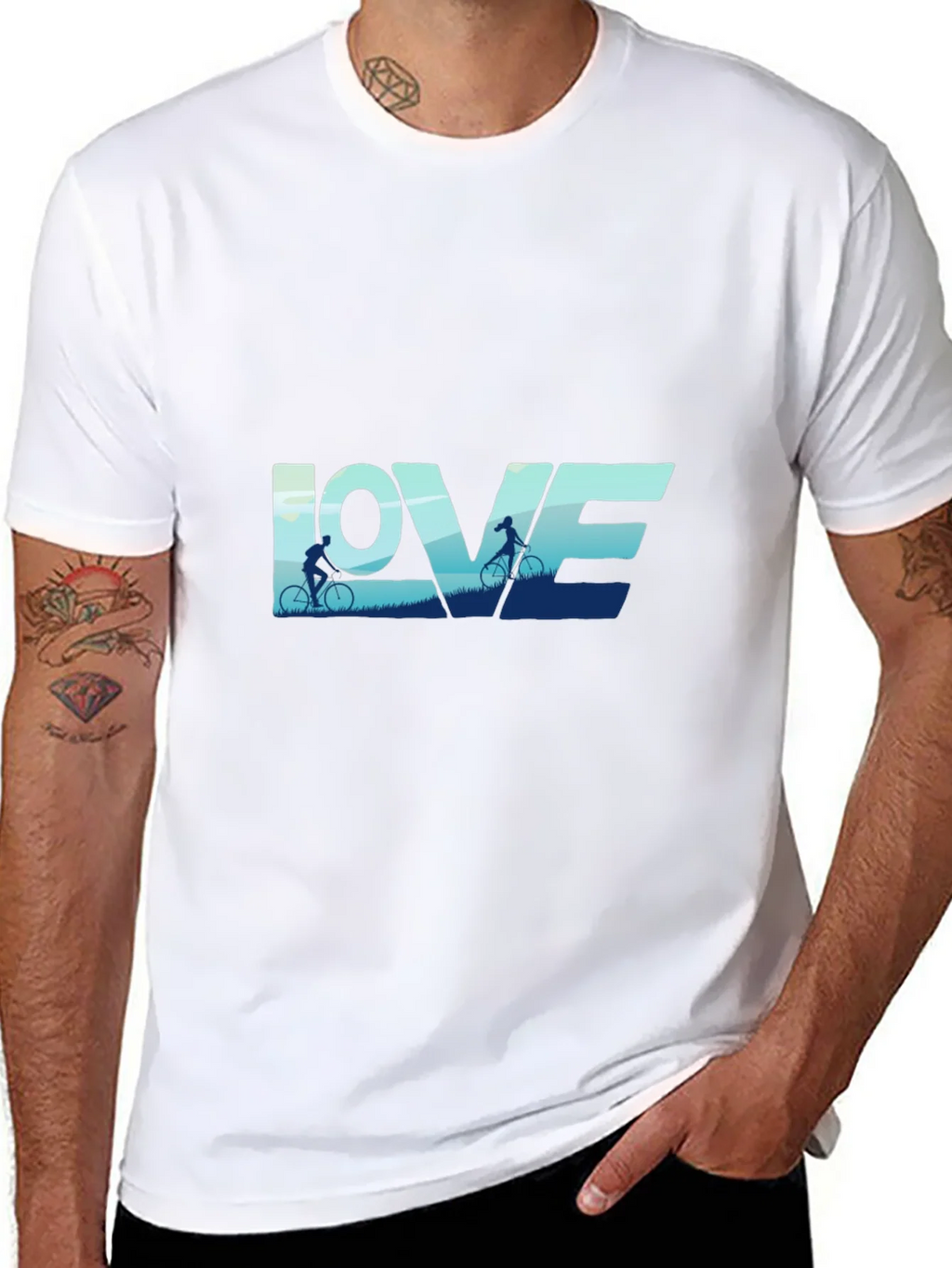 Love Cycling Graphic Tee - Black