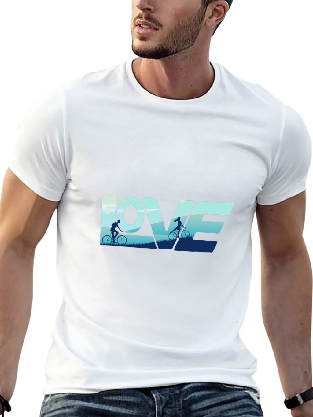 Love Cycling Graphic Tee - Black