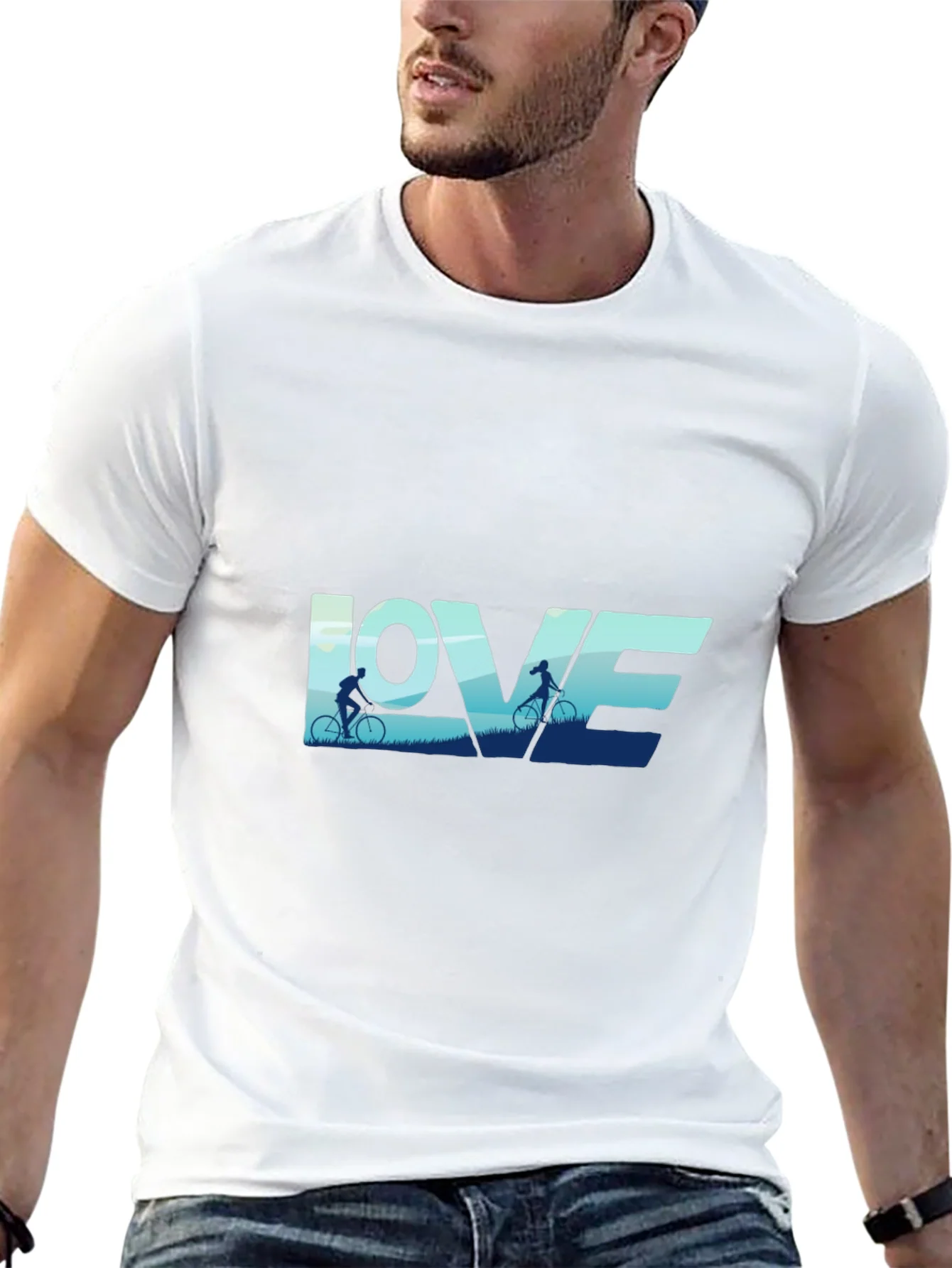 Love Cycling Graphic Tee - Black