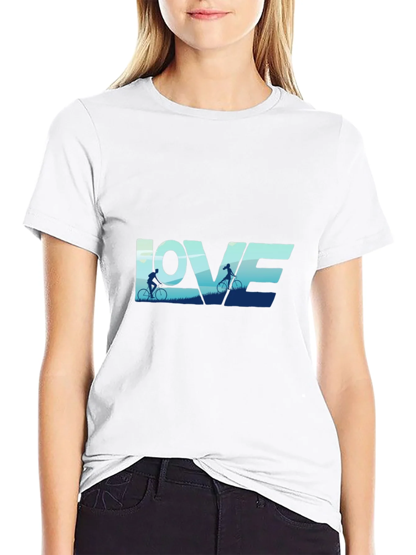 Love Cycling Graphic Tee - Black