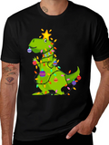 Festive Dino Christmas T-Shirt