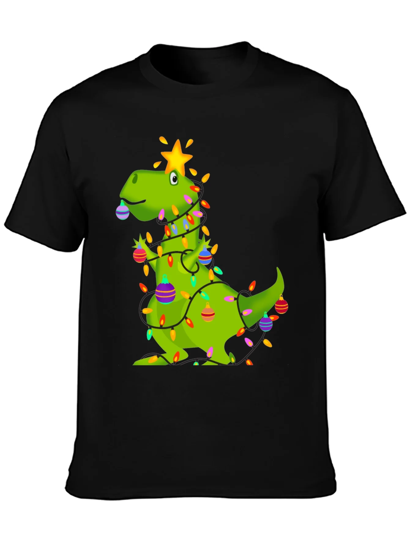 Festive Dino Christmas T-Shirt