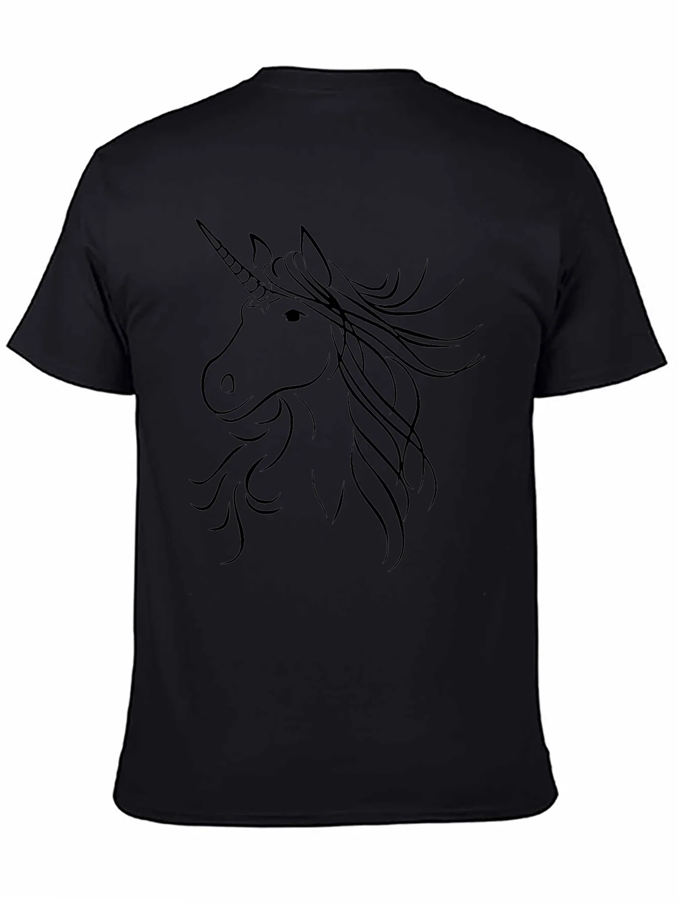 Unicorn Graphic T-Shirt - Stylish Black Tee