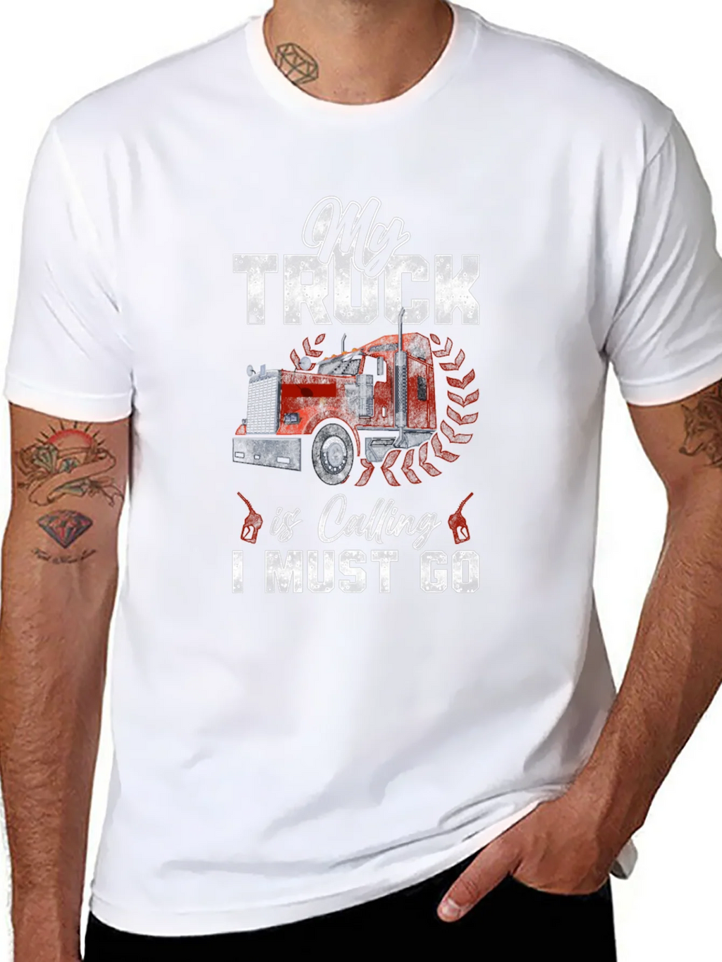 My Truck is Calling T-Shirt - Black