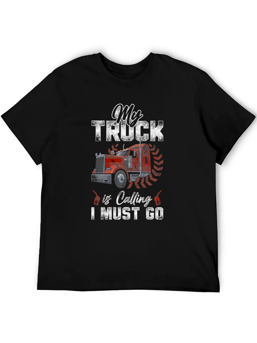 My Truck is Calling T-Shirt - Black