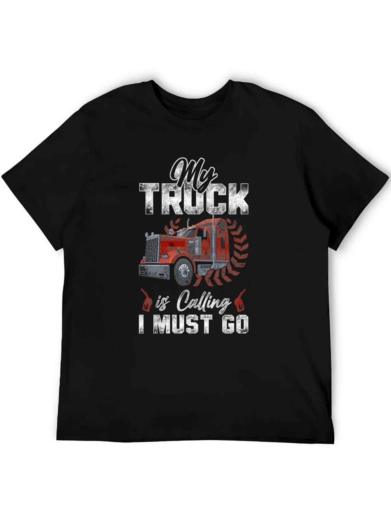 My Truck is Calling T-Shirt - Black