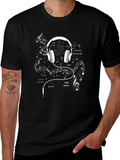 Music Headphone Graphic T-Shirt