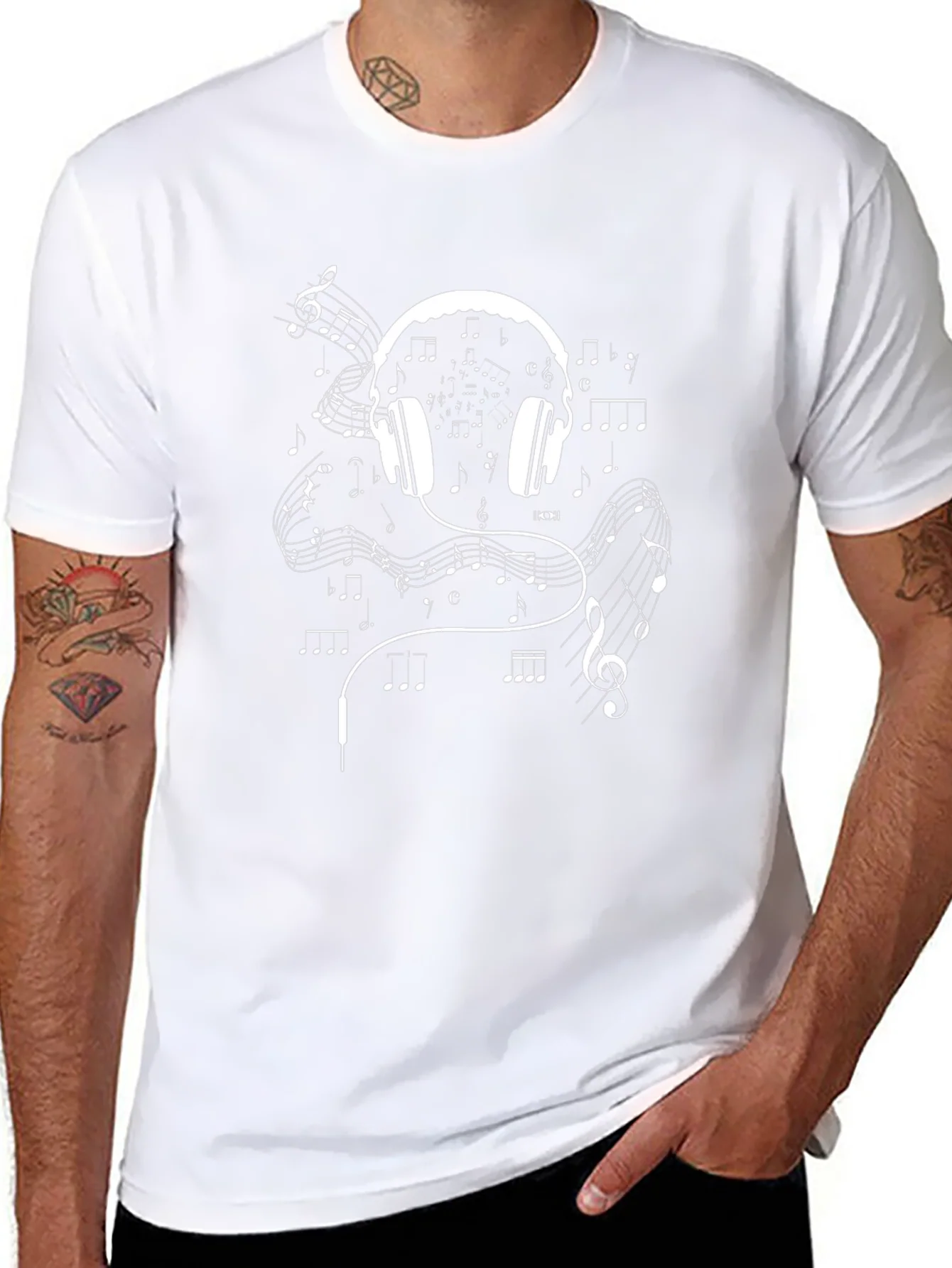Music Headphone Graphic T-Shirt