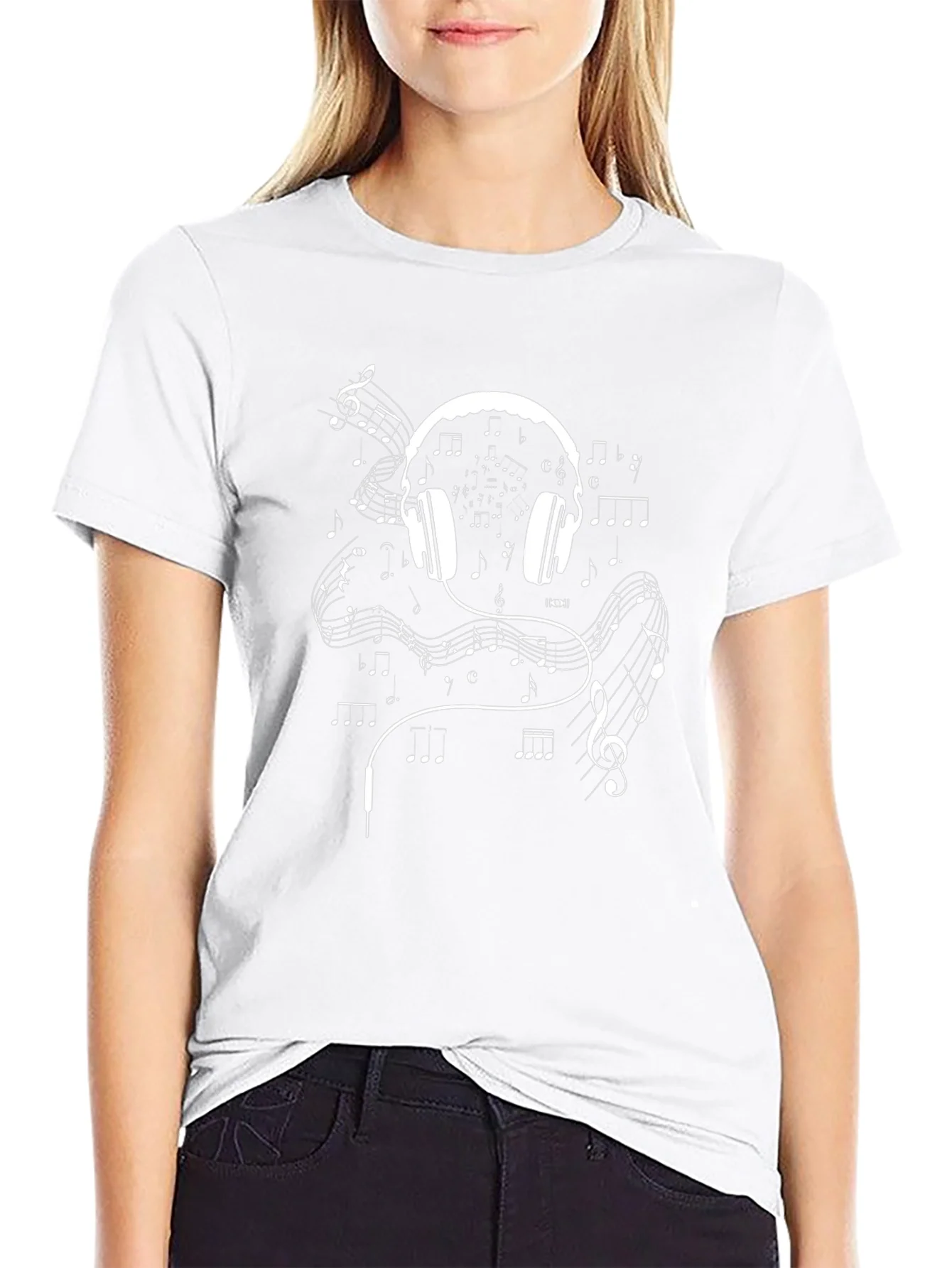 Music Headphone Graphic T-Shirt