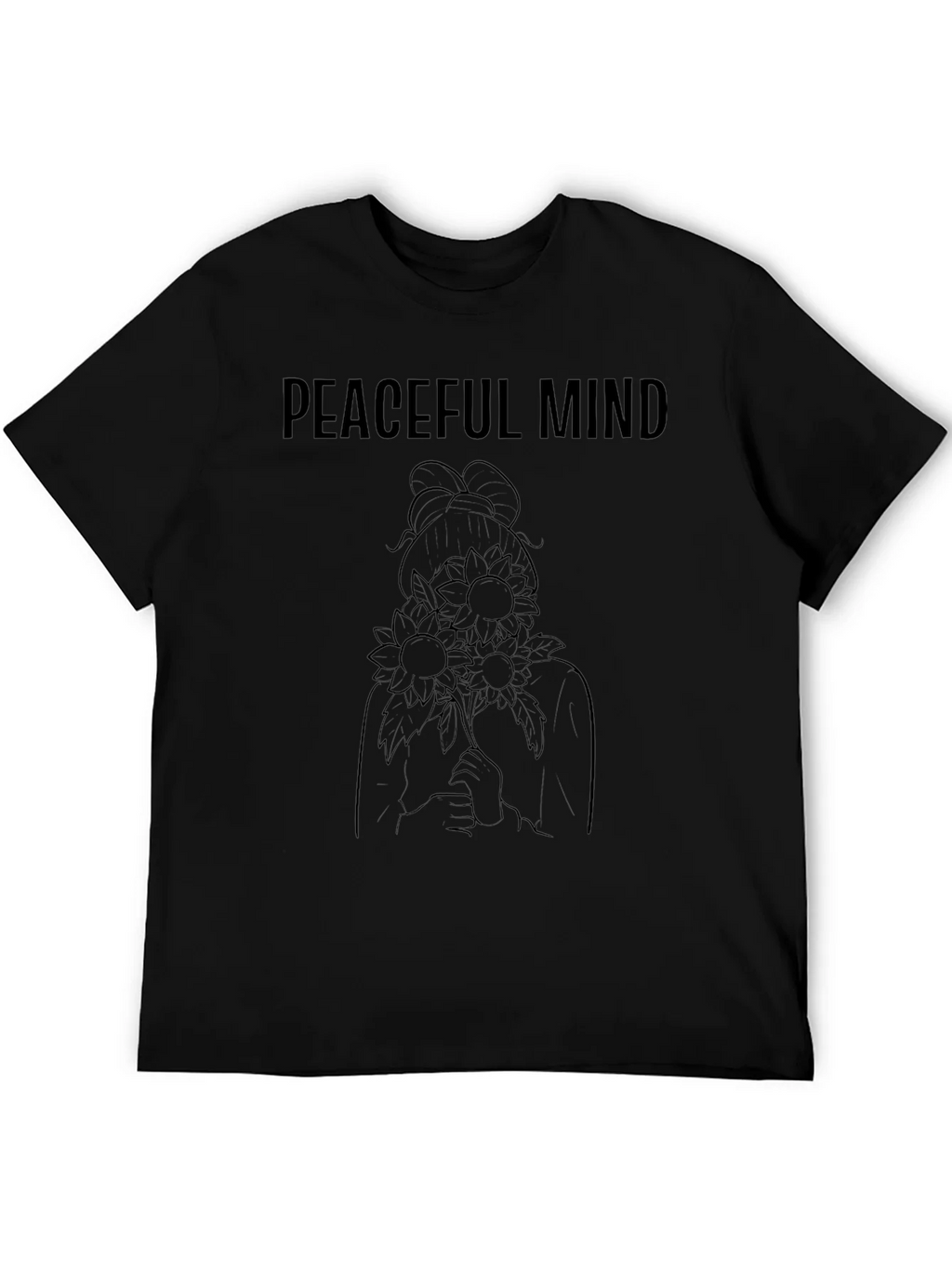 Peaceful Mind Black Graphic Tee