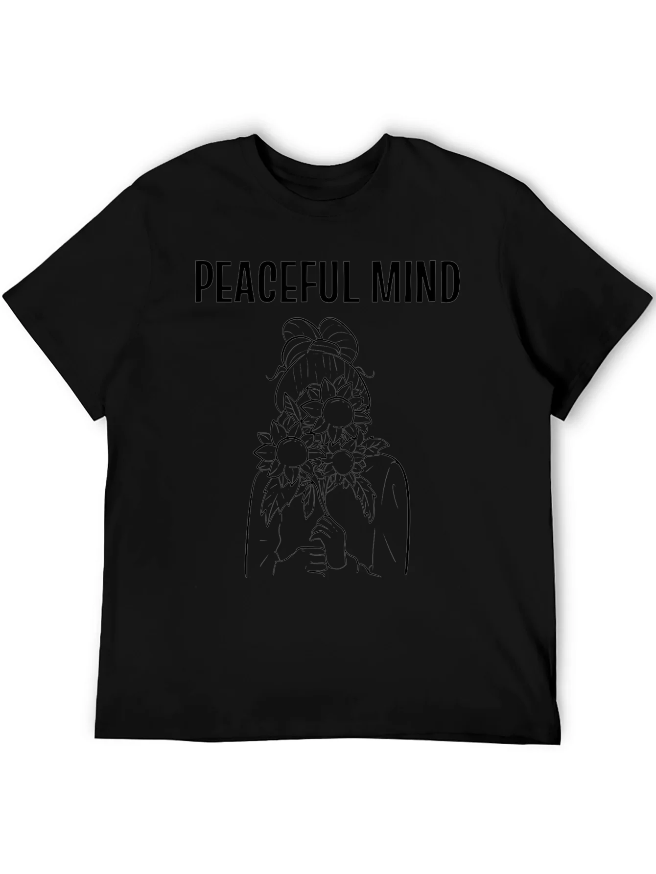Peaceful Mind Black Graphic Tee