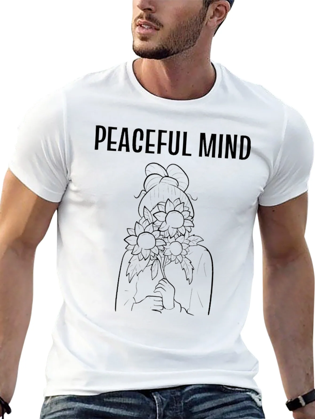 Peaceful Mind Black Graphic Tee