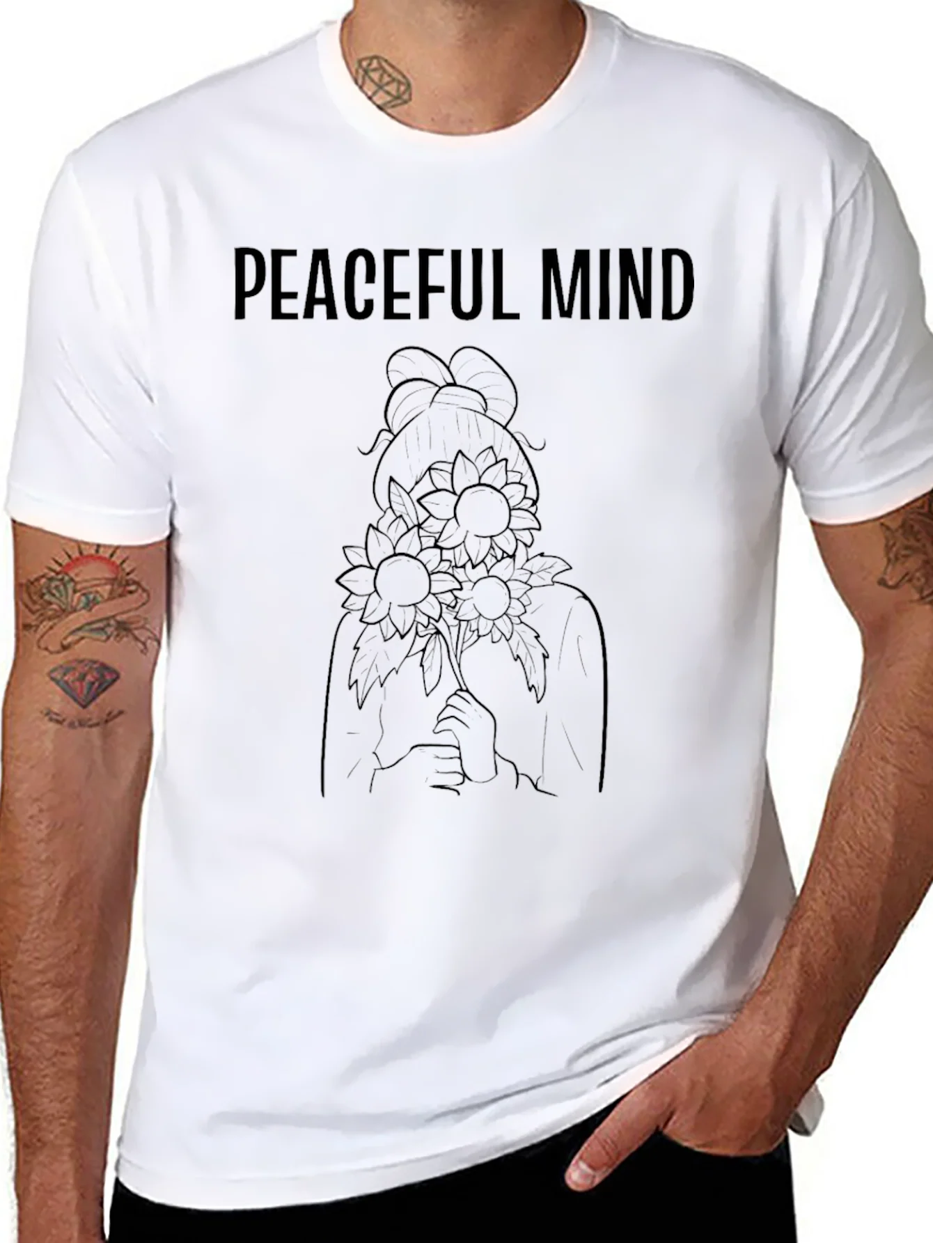 Peaceful Mind Black Graphic Tee