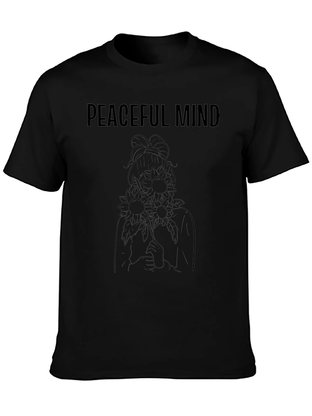 Peaceful Mind Black Graphic Tee