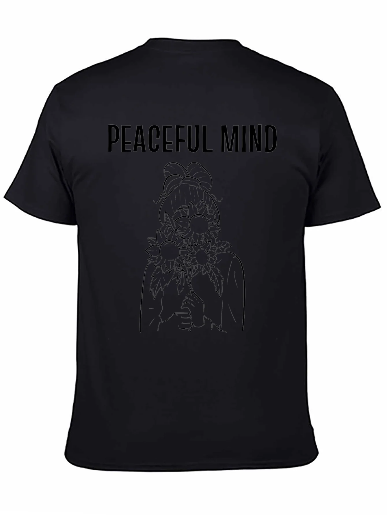 Peaceful Mind Black Graphic Tee