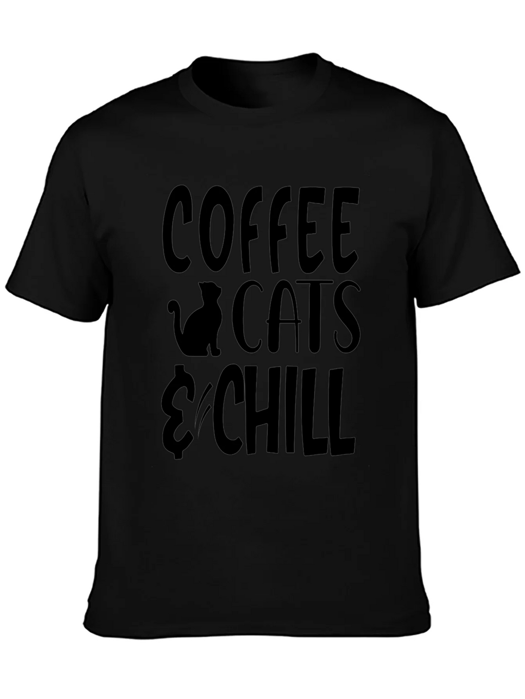 Coffee Cats & Chill Graphic T-Shirt