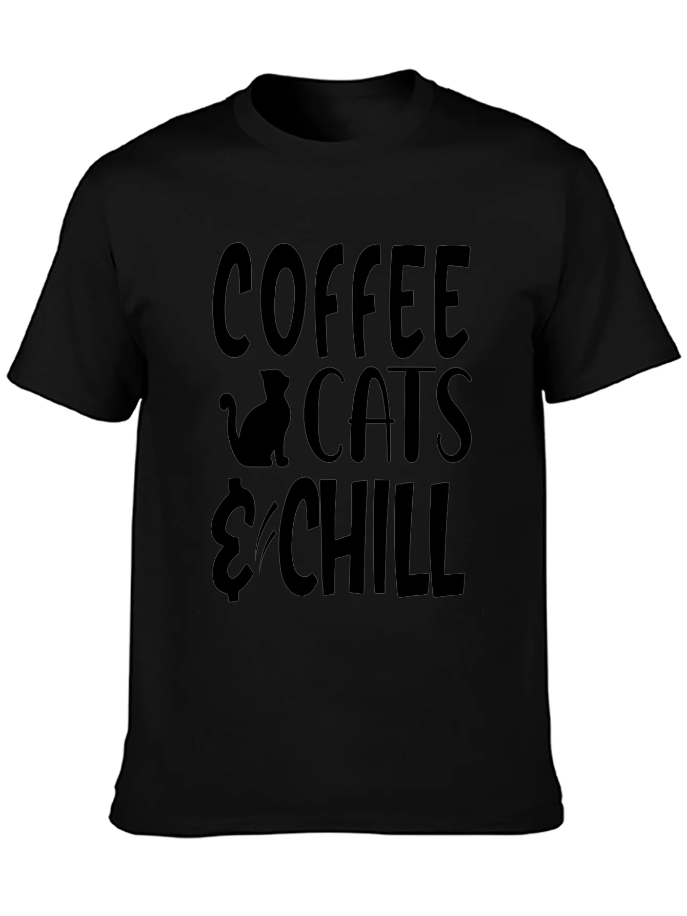 Coffee Cats & Chill Graphic T-Shirt